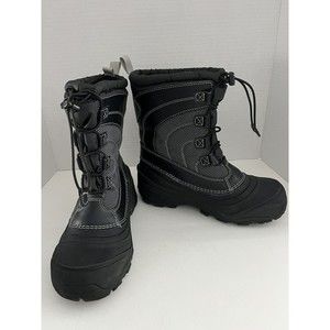 NEW* The North Face Alpenglow IV ThermaFelt Winter Snow‎ Black Boots Nylon  5